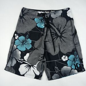 HURLEY Board Shorts Unlined Swimming Trunks Hawaiian Men's Size 31 Tropical